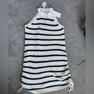 NWT Miou Muse striped knit dress size S